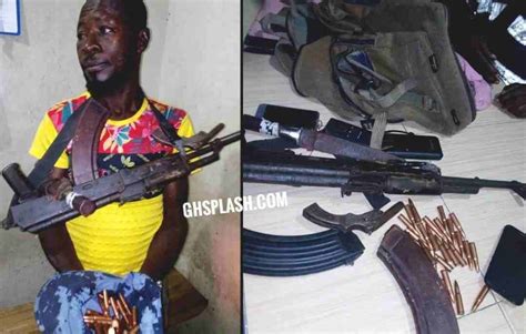 Ghana Police Arrests Man Possessing Guns And Other Ammunitions