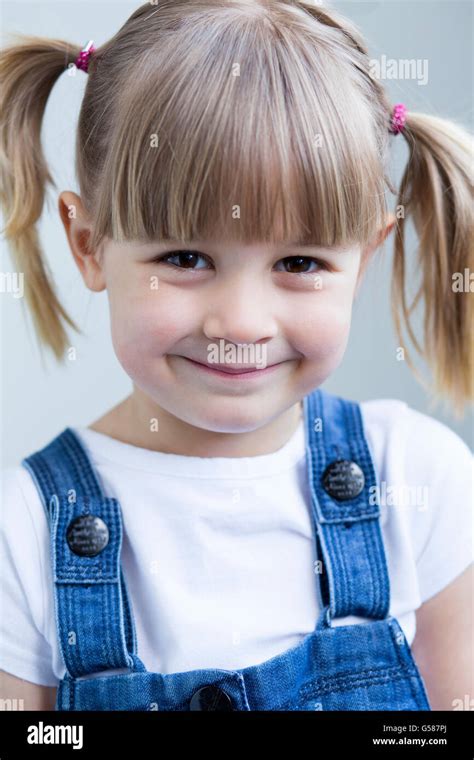 Young Girl Pigtails Hi Res Stock Photography And Images Alamy