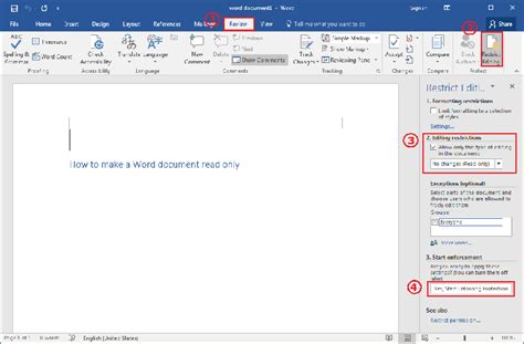 How To Lock A Word Document For Editing In Word 20132016