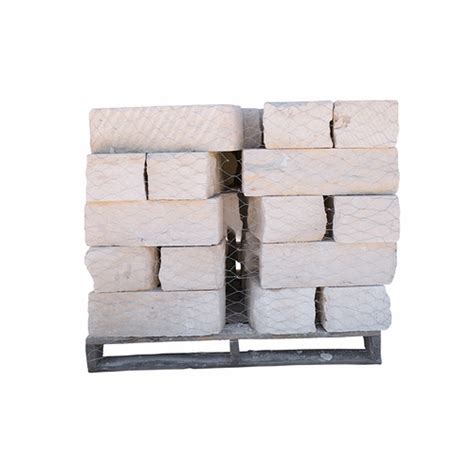 Whittlesey Landscape Supply 271830 4x6 Chopped Limestone Dry Stack Block