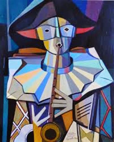 Emilio Pettoruti Harlequin Music 1927 Cubismo Pintura Cubismo