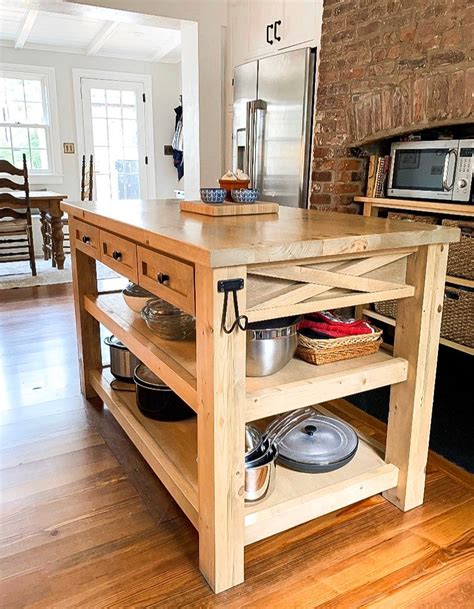 Kitchen Island Farmhouse Island Island Custom Made Etsy