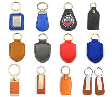 Custom Designer Key Holder Pu Leather Keychains
