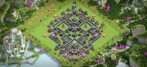 Best Anti 3 Stars Base TH13 With Link Hybrid Town Hall Level 13 Base