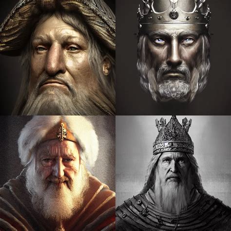 Portrait Of A Medieval Old King Digital Concept Art Stable Diffusion