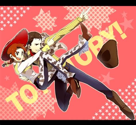 Woody And Jessie Anime Style D Cartoon Disney Humanized Disney