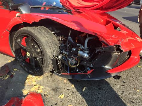 A Ferrari Laferrari In Budapest Crashes Bhp Cars Performance