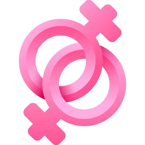 Ícone de lésbica 3d color
