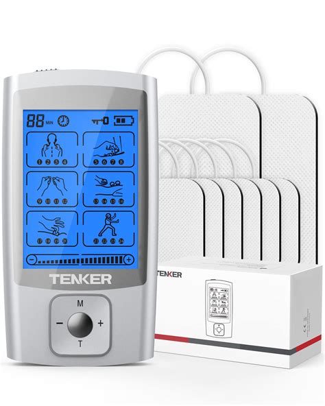Buy Tenker Tens Ems Unit Muscle Stimulator 24 Modes Tens Machine For