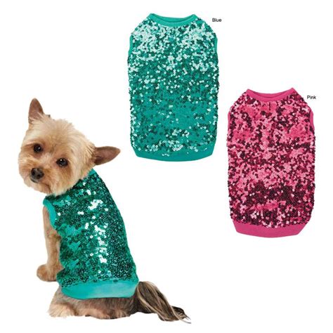 East Side Collection® Sassy Sequin Dog Tank Animal Rescue Site