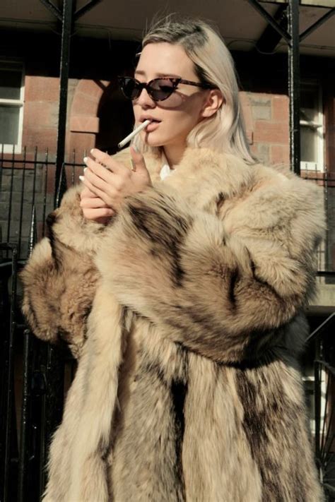 Melisa Minca Fur Coat Vintage Fur Coat Long Fur Coat