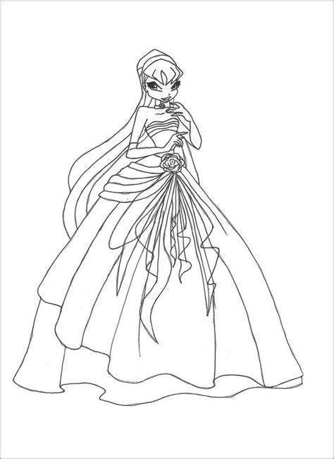 Print Winx Bloom Winx Club Coloring Pages Cartoon Coloring Pages