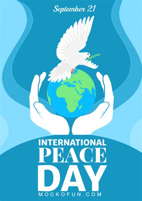 🕊️ International Peace Day Poster Mockofun