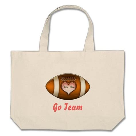 Football Team Mom Large Tote Bag With Images Large Tote Bag Team Mom Tote Bag