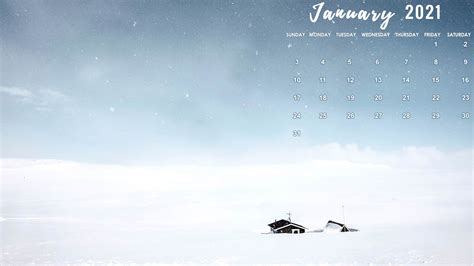 January 2021 Calendar Desktop Wallpaper Hd Computer Background Image