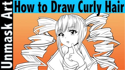 How to draw anime hair: How To Draw Curly Hair | Anime Tutorial - YouTube