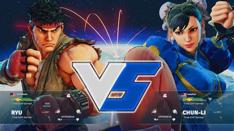 Street Fighter 5 Ryu Vs Chun Li Sf5 Beta Youtube