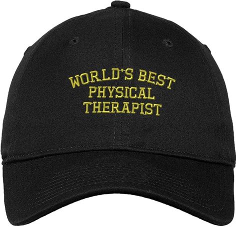 Soft Baseball Cap Worlds Best Physical Therapist Embroidery Profession Doctor Twill
