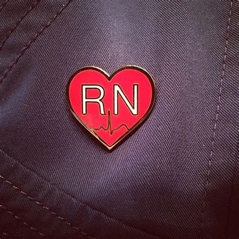 Registered Nurse Enamel Pin Rn Nursing Pin Nurse Week T Etsy