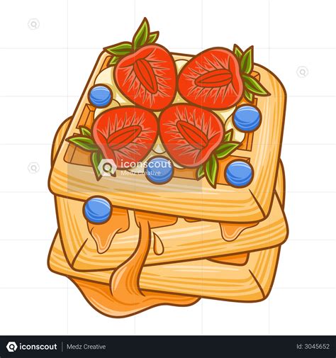 Best Premium Waffles Illustration Download In Png And Vector Format