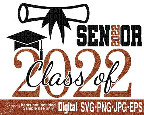 Senior Svg Class Of 2022 Svg Senior 2022 Svg Graduation Etsy