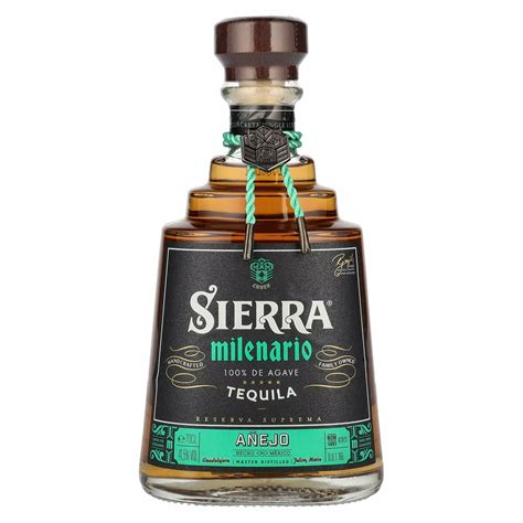 Sierra Tequila Milenario Añejo 100 De Agave 415 Vol 07l