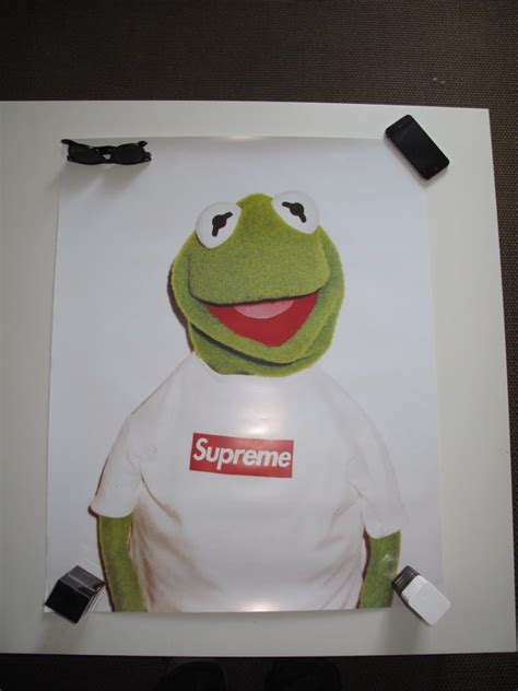 Supreme X Kermit Poster 768x1024 Wallpaper