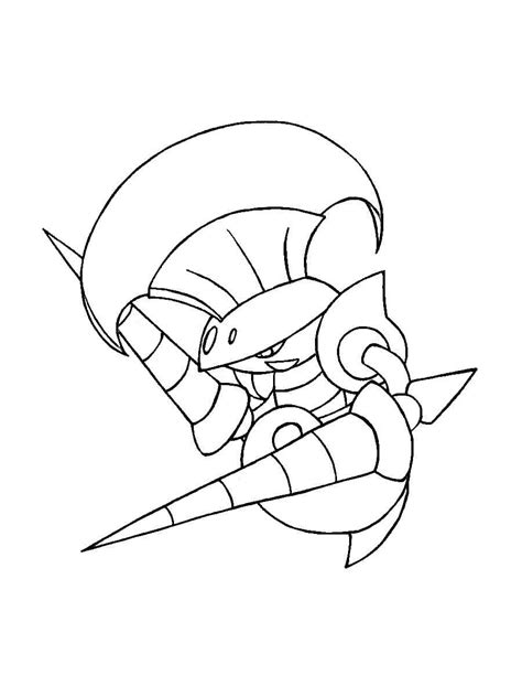 Escavalier Pokemon Coloring Pages Free Printable The Best Porn