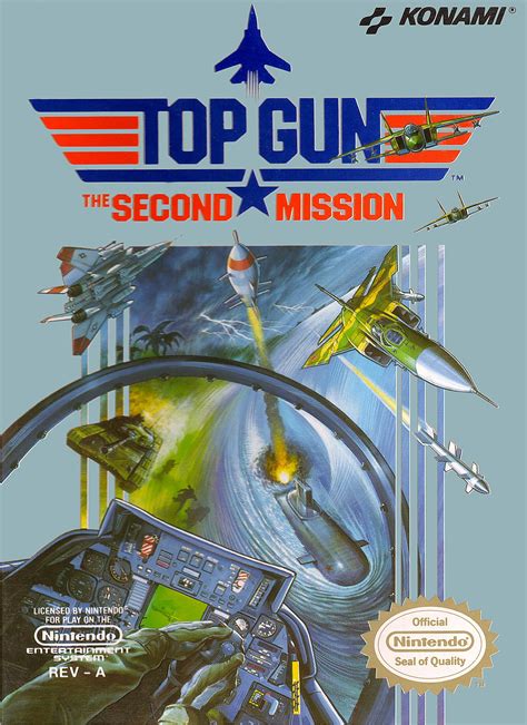 Top Gun The Second Mission Video Game Box Art Id 200451 Image Abyss