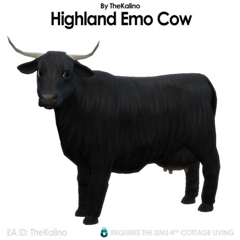 Highland Cows For Cottage Living At Kalino Sims 4 Updates