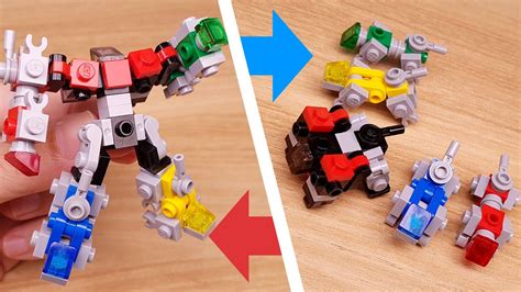 Lego Brick Robot Transformers Tutorial Lion Combiners Transformer