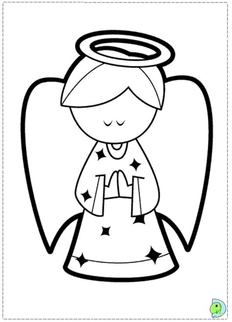 Angel Coloring Page Christmas Angel Colouring Page