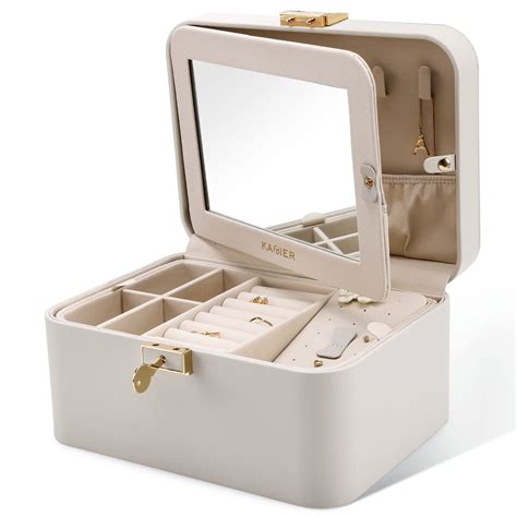 Buy Kamier Jewelry Box 2 Layers Pu Leather Jewelry Organizer Box
