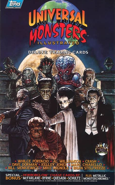 An Advertisement For Universal Monsters Illustrated
