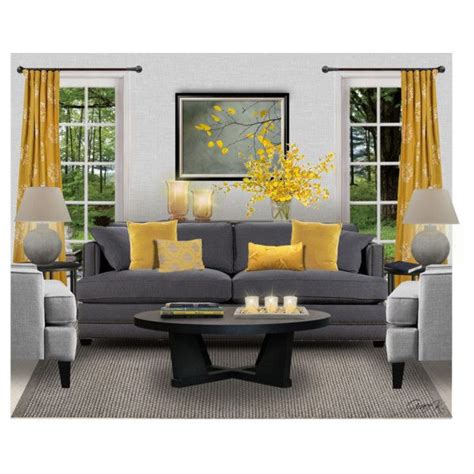 Yellow And Gray Yellow Decor Living Room Living Room Decor Gray