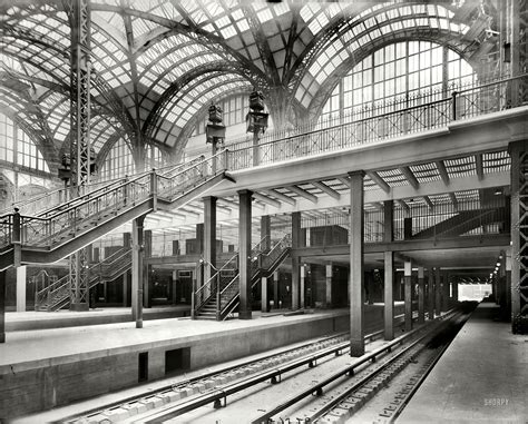 Train Platforms Of The Original Pennsylvania Station In New York City