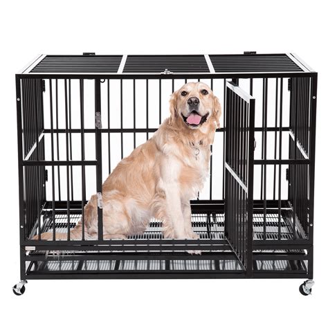 Walnest Heavy Duty Dog Cage Crate Kennel Metal Pet Playpen 48 Large
