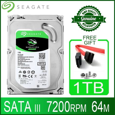 Seagate 1tb Hard Drive Disk Hdd Desktop Internal Hd 1000gb 1t Harddisk