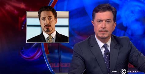 Stephen Colbert Grows Tony Stark Mustache And Beard To Support
