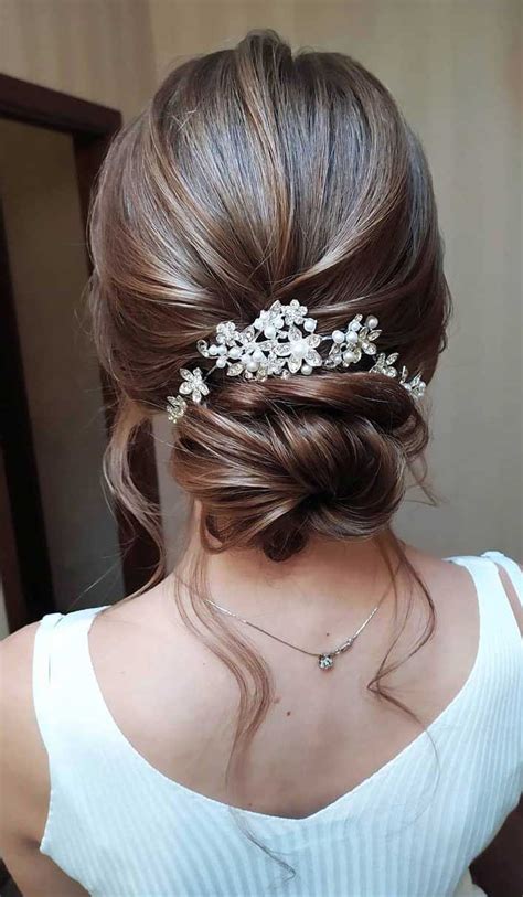 bridal hairstyles low side bun