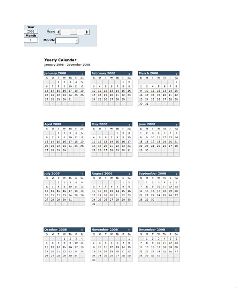 Free 24 Sample Calendar Templates In Ms Word Pdf Excel