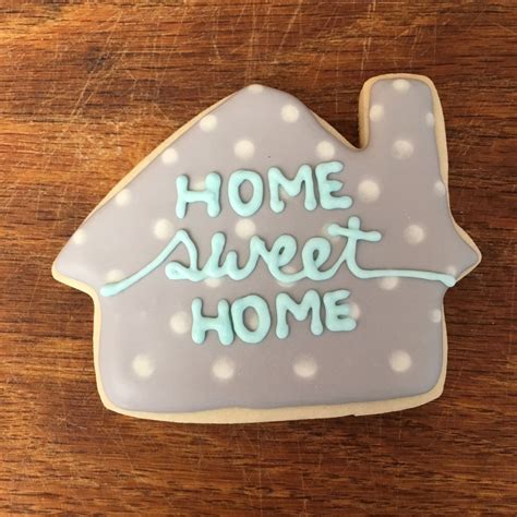Home Sweet Home Housewarming Cookieflooding Sugar Cookie Cookies