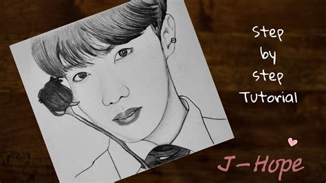 How To Draw J Hope Bts Step By Step Korean Boy Drawing Tutorial