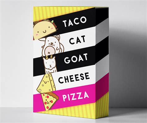 What do the words taco, cat, goat, cheese, and pizza have in common? Taco Cat Goat Cheese Pizza Card Game - ACD Toys - Bens