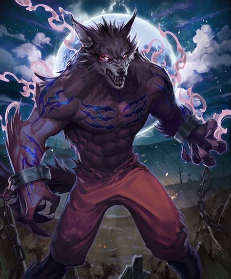 Card Frenzied Werewolf Werewolf Art Werewolf Mythical Creatures Art