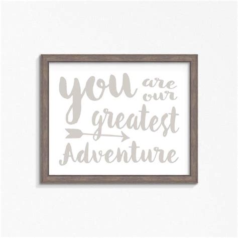 You Are Our Greatest Adventure Adventure Poster Nursery Wall Etsy