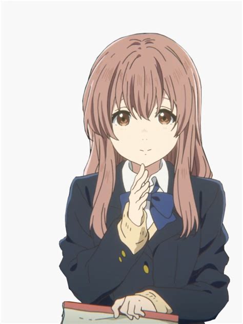 Shouko From A Silent Voice Sticker For Sale By Nohardfeelings Redbubble