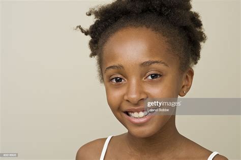 Portrait Of African American Girl 10 Yrs Photo Getty Images
