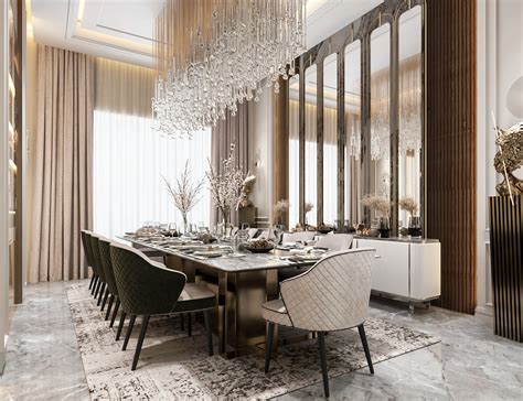 Luxurious Neo classic dining room design, UAE on Behance
