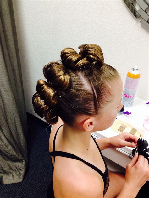 Rolled Bun Edgy Mohawk Great For A Dance Hairstyle Hair Dance